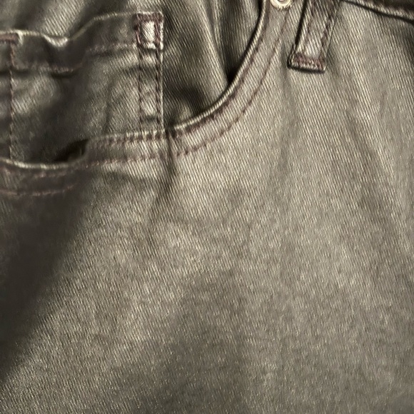 Sofia Vegara leather like jeans Melisa size 18 high rise flare bottom NWT - Picture 6 of 7